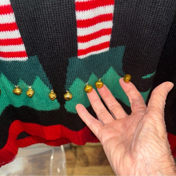 HOLIDAY TIME SIZE  3X  LADIES SWEATER   You Are The Elf With JINGLE Bells - Picture 6 of 11